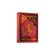Bicycle Metalluxe Red kártya, 1 csomag