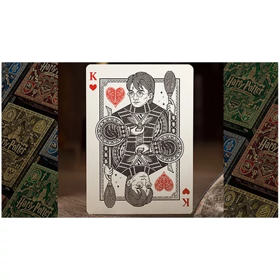 Harry Potter (zöld - Slytherin/Mardekár) kártya, 1 csomag