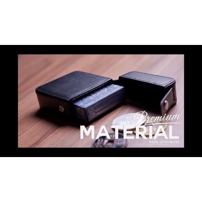 MAZE bőr kártyatok - kék