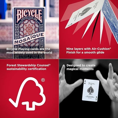 Bicycle Mosaique kártya, 1 csomag