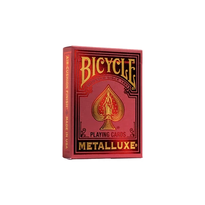 Bicycle Metalluxe Red kártya, 1 csomag
