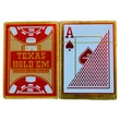 COPAG Texas Hold 'em Gold plasztik póker kártya, 1 csomag / piros - csomagolás sérült