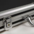 Extra Alu 500 case - fekete/ezüst zsetontartó táska/bőrönd, 500 db-os
