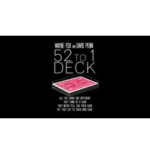 The 52 to 1 Deck kártya, 1 csomag - piros