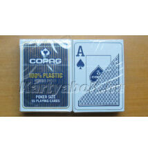 COPAG plasztik póker kártya, 2 Jumbo index - kék