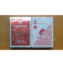 COPAG plasztik póker kártya, 2 Jumbo index - piros