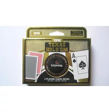 COPAG Texas Hold &#039;em Gold kártya, dupla csomag + COPAG osztógomb