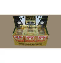 COPAG Texas Hold &#039;em Gold plasztik póker kártya, 1 karton - csak piros! (12 piros csomag)