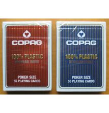 COPAG plasztik póker kártya, 2 normál index, 1 csomag