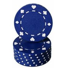 Classic Suited design póker zseton, kék - 25-pack