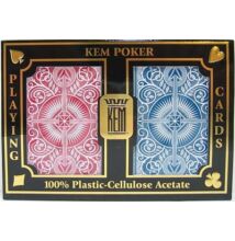 KEM Arrow Wide (Red &amp; Blue) Jumbo, 2-pack Set (100% műanyag kártya, póker méret, dupla csomag)
