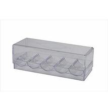 Plexi póker zsetontartó, 100 db-os (5 x 20), fedeles