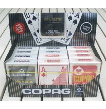 COPAG plasztik póker kártya, 4 Jumbo index, 1 karton (12 csomag)