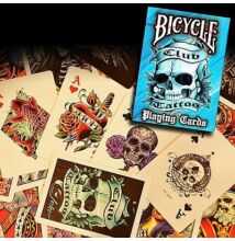 Bicycle Club Tattoo kártya - kék, 1 csomag