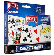 Bicycle Canasta Games - Kanaszta kártya készlet, 2 csomagos