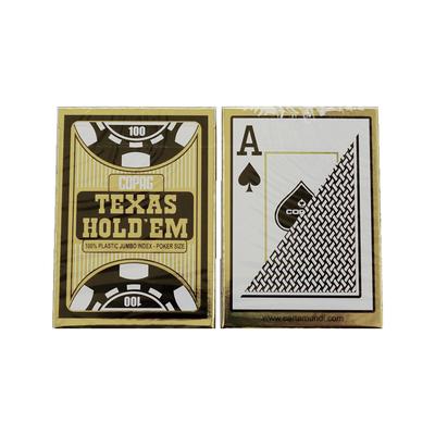 COPAG Texas Hold 'em Gold plasztik póker kártya - Fekete