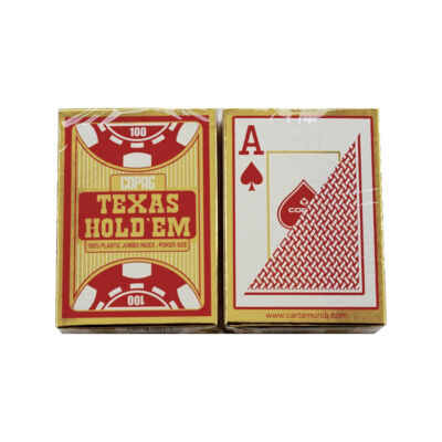 COPAG Texas Hold 'em Gold plasztik póker kártya - Piros