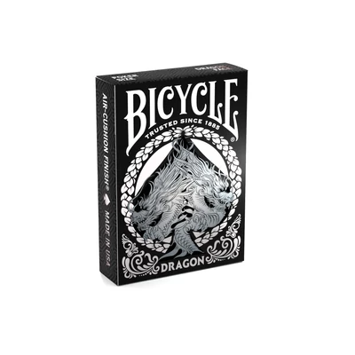 Bicycle Dragon 2023 kártya - fekete, 1 csomag