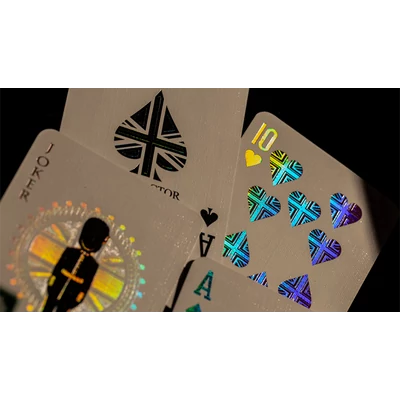 London Diffractor Double Metal Playing Card Set