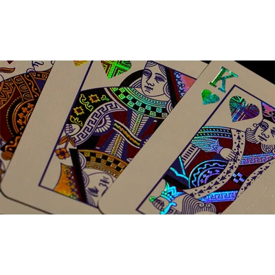 London Diffractor Double Metal Playing Card Set