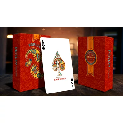 Paisley Poker Red kártya