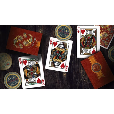Paisley Poker Red kártya, 1 csomag