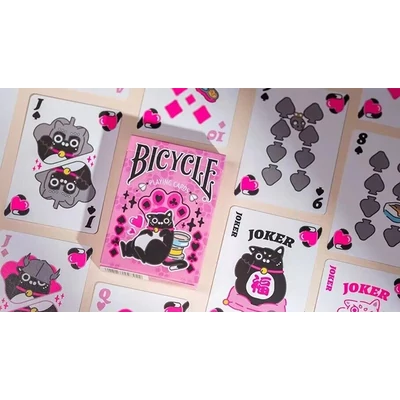 Bicycle Cat kártya / pink