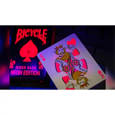 Bicycle Star-Fire Pink Neon kártya, 1 csomag
