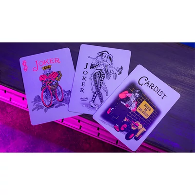 Bicycle Star-Fire Pink Neon kártya, 1 csomag