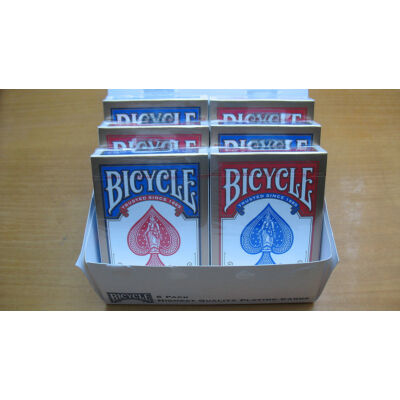 Bicycle 808 Rider Back Gold póker kártya, 6-pack (3 piros + 3 kék)