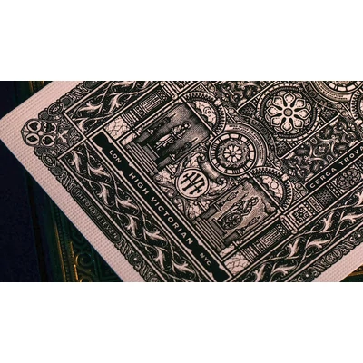 High Victorian kártya - Zöld, kártya hátlap nagyítva