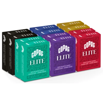 COPAG Elite Jumbo indexes 100% plasztik póker kártya - Sárga, 1 csomag