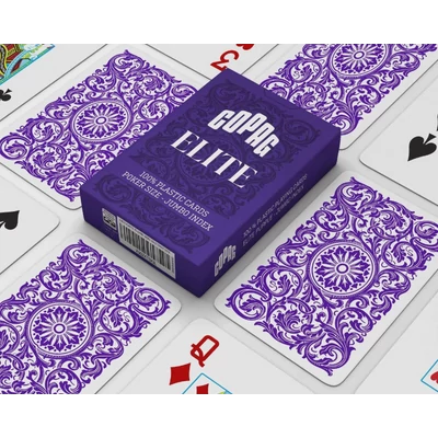 COPAG Elite Jumbo indexes 100% plasztik póker kártya - Lila, 1 csomag