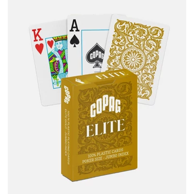 COPAG Elite Jumbo indexes 100% plasztik póker kártya - Sárga, 1 csomag