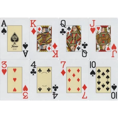 Nº 818 Linen Gofrado kártya, dupla csomag (1 piros + 1 kék)