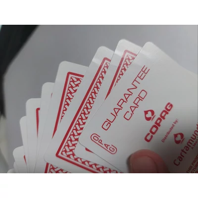 COPAG Texas Hold 'em Gold plasztik póker kártya, 1 csomag / piros - csomagolás sérült