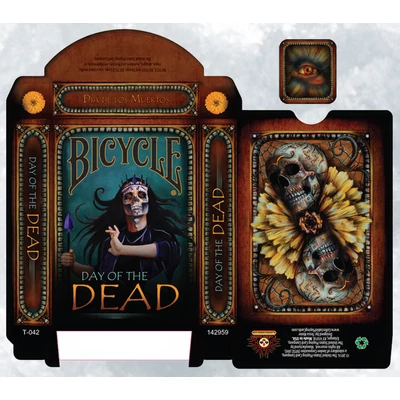 Bicycle Day of the Dead kártya