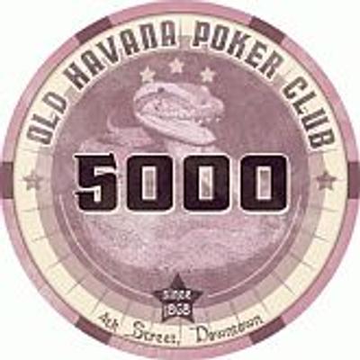 Old Havana Poker Club kerámia zseton - 5 000 (1 db)