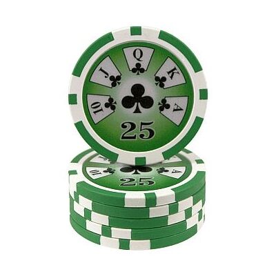 Royal Flush póker zseton, 25 - 25-pack