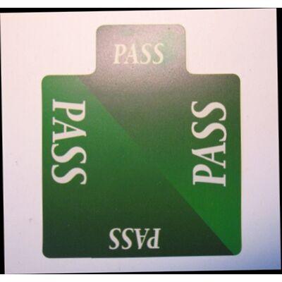 Pass Card - 100% plastic (Lion licitkártya készlethez, passz lap)