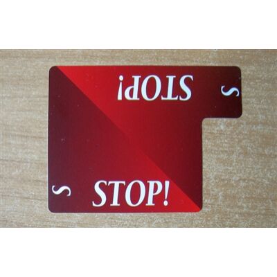 Stop Card - 100% plastic (Lion licitkártya készlethez, Stop kártya)