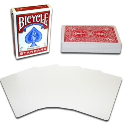Bicycle kártya, üres képoldal, piros hátlap