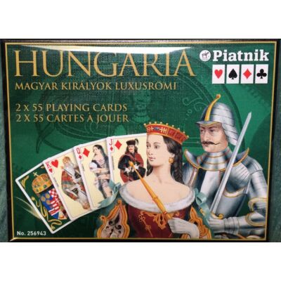 Magyar Királyok, luxus bridzs/römi/kanaszta kártya, dupla csomag